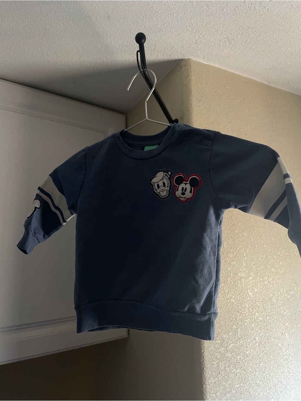 Disney Blue Kids Sweatshirt with Mickey & Donald Patches